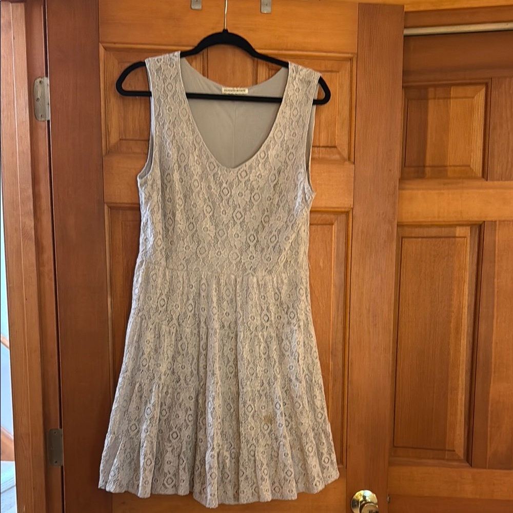 Cute Cotton Lace Sleeveless Dress